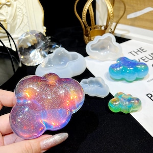 Resin Casting Molds 3D Cloud Shape Silicone Molds For Epoxy Resin Crystal Crafts Decorations Soap Candle Mould