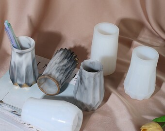 vaso silicone stampo-vaso sfaccettato stampo in resina-piccolo vaso stampo-Vaso in silicone-Vaso vaso stampo-resina epossidica stampo-resina artigianale