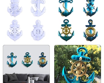 Large Silicone Anchor Mold-Epoxy Resin Anchor Wall Decoration Mold-Home Decoration Resin Molds-Anchor Silicon Mould