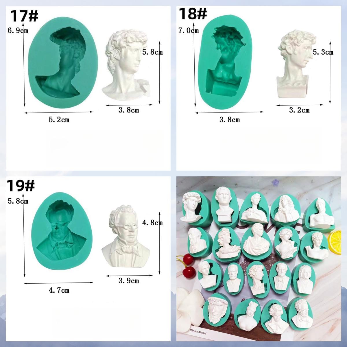 Stampo In Silicone Grande Per Colata Resina Epossidica, Cemento, Cioccolato – 11,2 X 7,6 Cm, Cilindrico