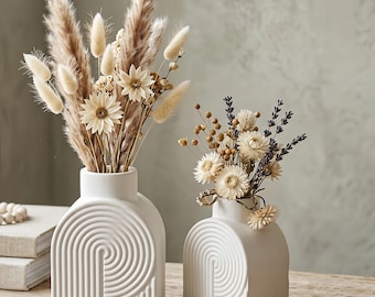 Stampo in silicone per vaso geometrico - Stampo in resina per vaso a spirale - Stampo per candelabro nordico - Stampi per vasi in gesso, cemento e calcestruzzo Jesmonite fai da te