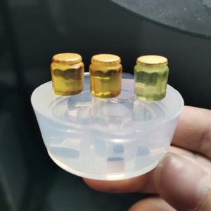Pocket Jar Silicone Mold-Mini Honey Jar Resin Mold-Miniature Jar Model Mold-Mini Food play mold-Food play model mold-Mini tableware mold