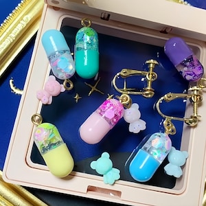 3D Pill Silicone Mold-Capsule Pill Resin Mold-Epoxy Resin Pill Earrings Mold-UV Resin Pill Keychain Mold-DIY Pill Jewelry Making Mold