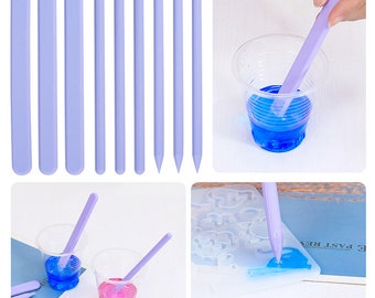 Silicone Mixing Stick-Silicone Stir Stick-Resin Stir Stick-Reusable Silicone Stir Sticks for Epoxy-Durable DIY Resin Mixing Crafts Tools