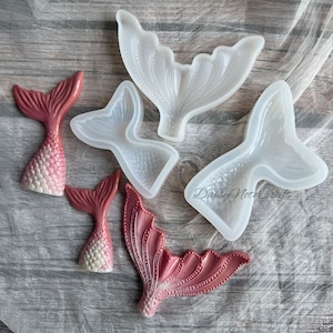 Creative Big Fish Tail Silicone Mold for resin craft-Fashion Mermaid Tail Resin Mold-Silicone Desktop decoration mould