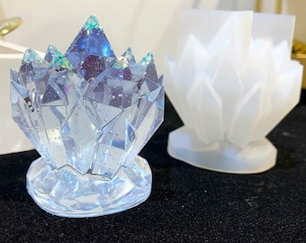 Crystal Cluster Silicone Mold, Candle Mold, Resin Mold, Epoxy Mold, Casting Mold
