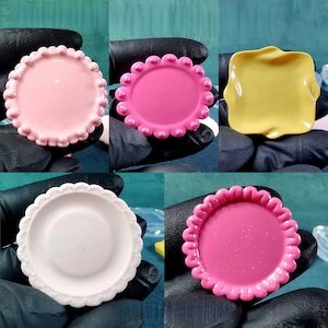 Miniature Dish Silicone Mold-Dollhouse Tray Resin Mold-Tableware Plate Mold-Food Play Mold-Dollhouse Kitchen Mold-Epoxy Resin Art Mold