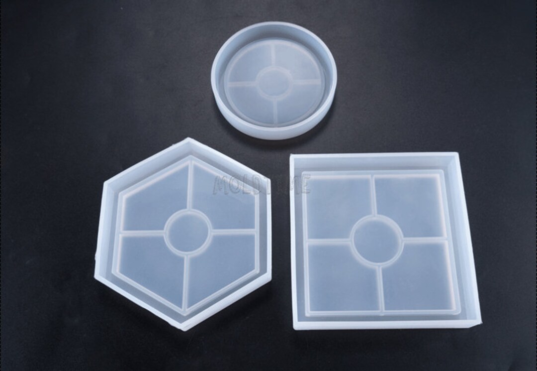 Round/square Silicone Coaster Moldsilicone Mold for Resin Coaster