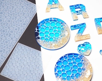 Water Ripple Silicone Mold-Ocean Water Line Mold-Mosaic Mold UV Epoxy Resin Molds-DIY Pendant Jewelry Accessories Material