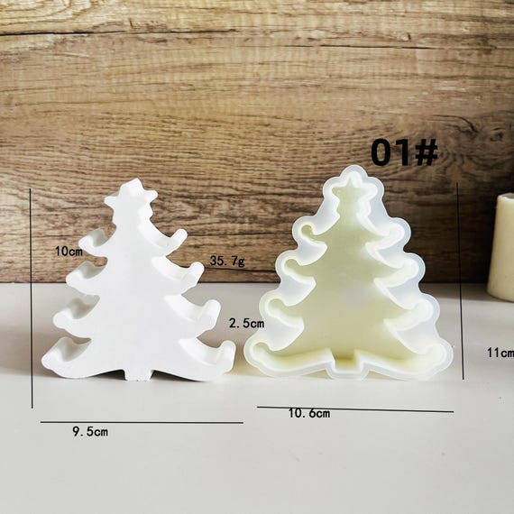 Stampo In Silicone Per Albero Di Natale 3D - Forma Per Candele, Cioccolato E Sapone Fai Da Te
