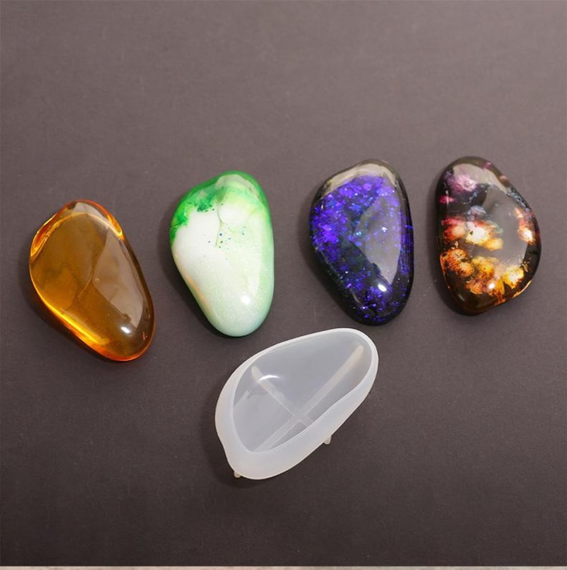 Irregular Stone Silicone Moldsmooth Pebbles Resin Mold3 Styles Stone