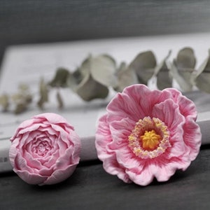 Poppy Flower Silicone Mold-Beautiful Flower Resin Mold-Carnation Candle Mold-Concrete Aromatherapy Plaster Mold-Car Dashboard Decor Mold