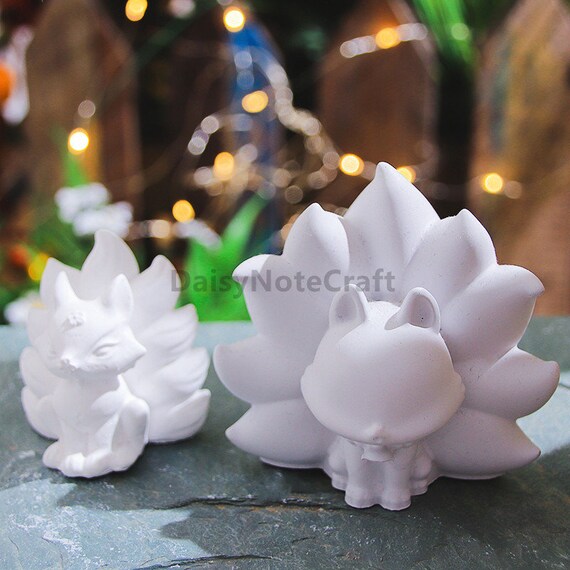 3D Nine-Tailed Fox Resin Mold - Silicone Craft Mold For Epoxy, Clay, Soap & Candles