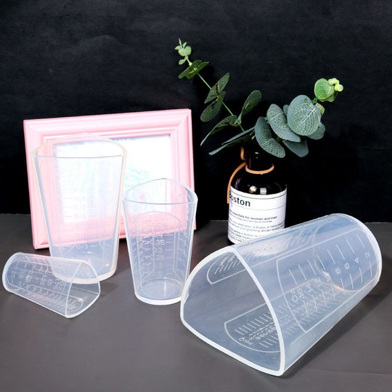 Oz Ml Cups 1 L 100ml, 250ml, 500ml Measuring Cup Reusable Silicone Oz Cups  for Epoxy Resin Antislip, No-cleaning Cups Resin Supply Tools - Etsy