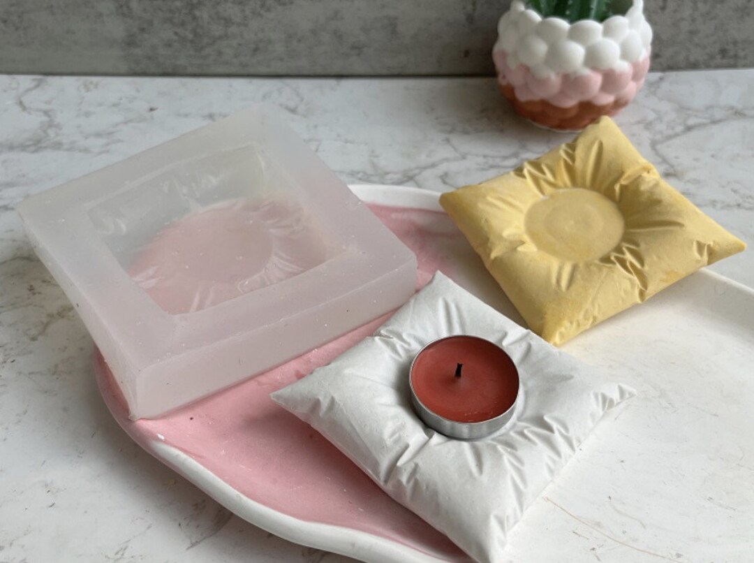 Pillow Candlestick Silicone Mold DIY Handmade Pillow Shape Candle