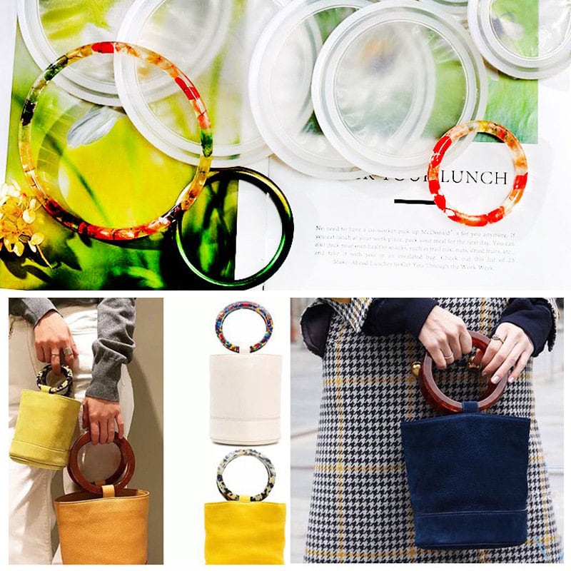 U Shape Handle 11cm Purse Handle Acrylic Handle Resin Bag Handle Purse  Accessories Purse Making Handle Supplies Handbag Craft DIY Red Handle 