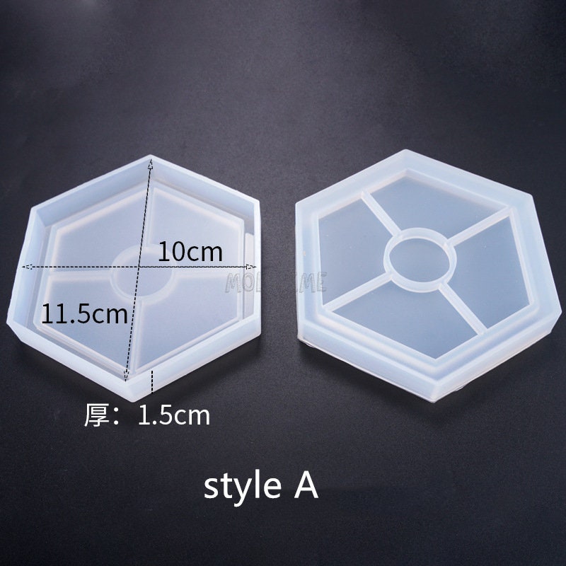 Round/square Silicone Coaster Moldsilicone Mold for Resin Etsy