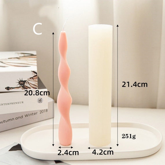 Long Pole Candle Molds Silicone Pillar Candle Making Kit Supplies Mold 1pc  Set