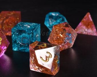 New DND dice mold set-Silicone molds for Resin Sharp Dice DIY-D20 D10 D6 D4 Dice Resin Mould