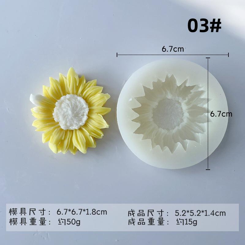 Stampi Torta di Margherita Piccola Strumenti Fai da Te Stampo Caramelle Silicone Fiori 3D Cake Decor Muffa Gioielli Mestiere DIY per Decorazione Torta Fondente Cioccolato Caramella Zucchero Gelatina