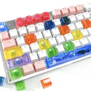 Silicone key cap mold-Key cap resin molds-Mechanical keyboard key cap mold-Key cap silicone mold-DIY key cap supplies-Epoxy resin mold