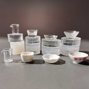 Mini Tasche Schale Silikonform-Mini Tasse Harz Form-Mini Geschirr Form-Miniatur Platte Modell-Mini Food Play Modell