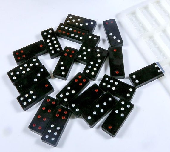 Creative Silicone Domino Mold-dominos Resin Mold-epoxy Resin Pai Gow Mold-silicone  Mold for Resin Dominos Diy-board Game Silicon Mold 