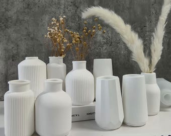 12 stijlen vaas siliconen mallen-streep plantenbak hars mal-woondecoratie vaas schimmel-doe-het-zelf hars jesmoniet gips cement beton vaas mallen