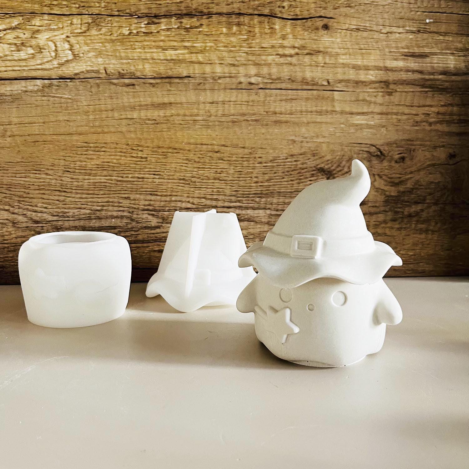 Epoxidharz-Silikonform Rosen-Design – Für Kerzengläser, Pflanzgefäße, Schmuck, Beton, 2-teilig