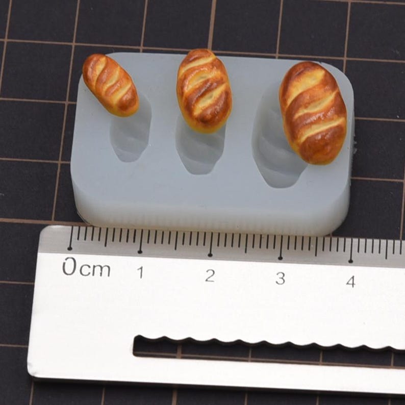 Miniature Breads Silicone Mold-dollhouse Breads Resin Mold-3d Bread ...
