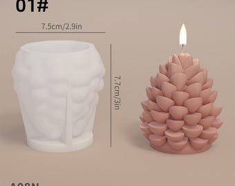 Stampi In Silicone Per Candele 3D – Set Fai-da-te Per Candele Profumate E Saponi. Realizzati In Silicone Resistente Al Calore, Facili Da Sformare. Perfetti Per Principianti E Professionisti! - 4