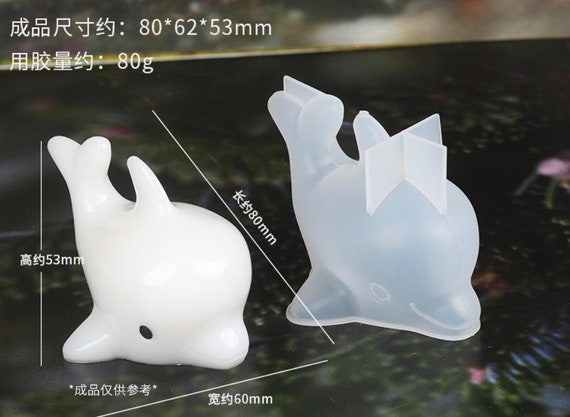 Moule à Bougie En Silicone Dauphin 3D - Pour Bougies Cylindriques, Décoration Maison, DIY - 3