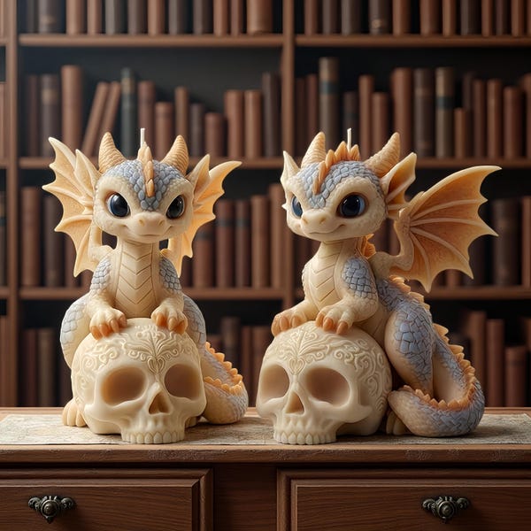 Flying Dragon Candle Silicone Mold-3D Skull Dragon Candle Mold-Halloween Dragon Decorative Ornament Resin Mold-DIY Aromatherapy Plaster Mold