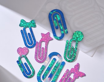 Paperclip silicone mold-Epoxy resin bookmark mold-Paperclip resin mold-Resin art mold-Silicone mold for resin crafts DIY