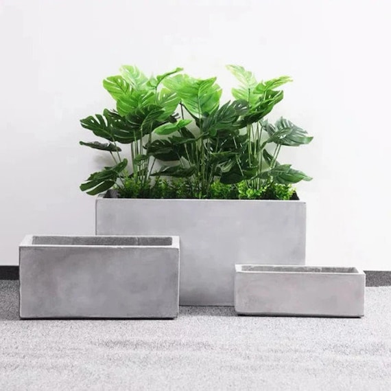 Concrete Rectangle Flower Pot Mold Silicone Cuboid flower pot mold Plaster  potted holder mold Succulents pot Moulds Bonsai Planter Vase Mold