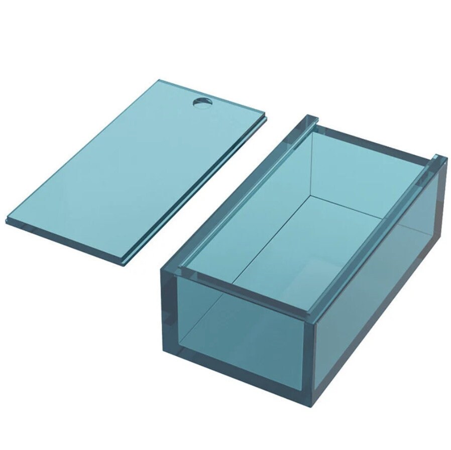 Large Rectangle Storage Box Silicone Moldresin Domino Case Etsy