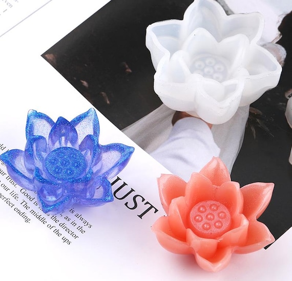 Lotus Silicone Mold-flower Sillicon Mold-flower Resin Molds-resin Flower  Mold-aromatherapy Candle Mold-lotus Candle Mold-resin Lotus Mold 