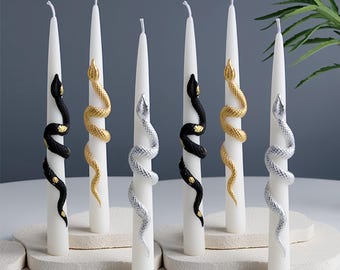 Embossed snake candle silicone mold-flower long candle mold-sphere tapper candle mold-scented candle mold-silicon candle mold for home decor