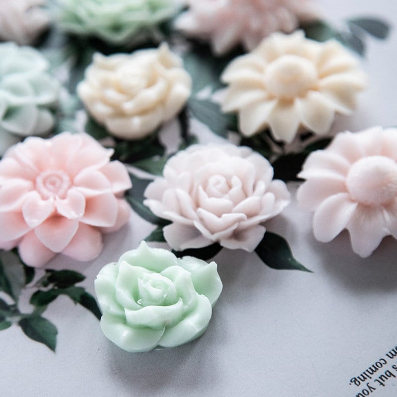 Cestony 3D-Rosen Silikonformen Für Kerzen, Harz & Seife – Flexibel, Hitzebeständig, DIY Basteln
