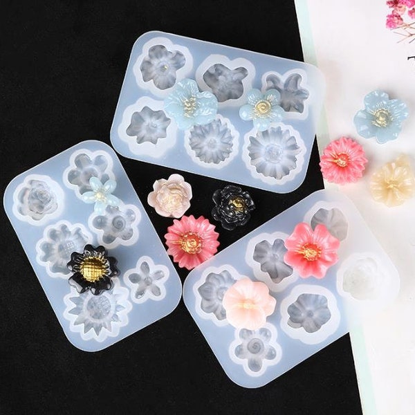 Small Flower Silicone Mold-Daisy Resin Mold-DIY Sunflower Decoration Mold-Flower Jewelry Making Mold-Epoxy Resin Crafts Mold