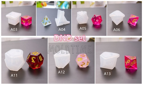 19 Styles Dice Mold-trpg Silicone Dice Mold-polyhedral Dice Mold