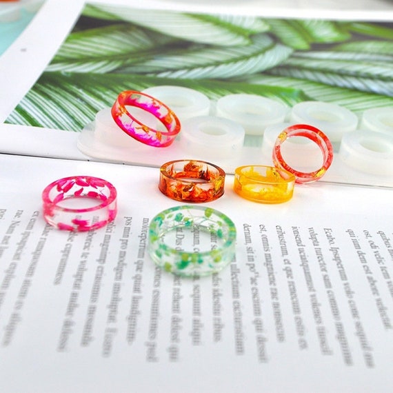 14 Sizes Resin Ring Mold Epoxy Resin Diamond Rings For DIY Jewelry Making