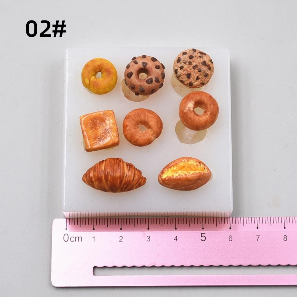 Miniature Bread Silicone Mold-mini Croissant Resin Mold-miniature ...