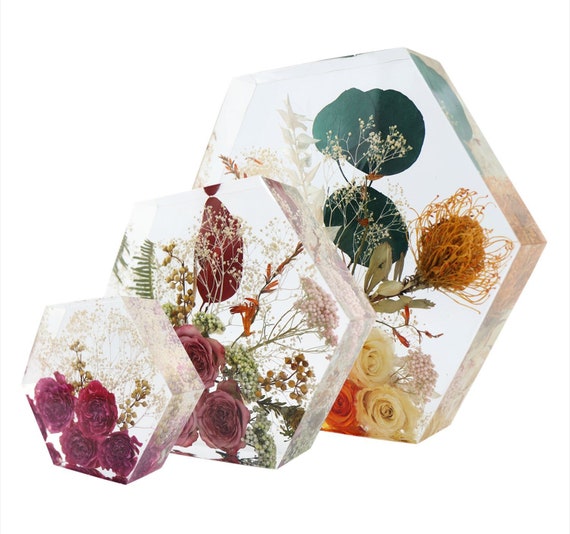 FISHOAKY stampi per resina, 12 Pezzi Grandi stampi in silicone per resina, Incluso Quadrato/Rombo/Tondo/Esagono stampi resina, DIY Sottobicchiere Diamond Portacandela Flower Pot