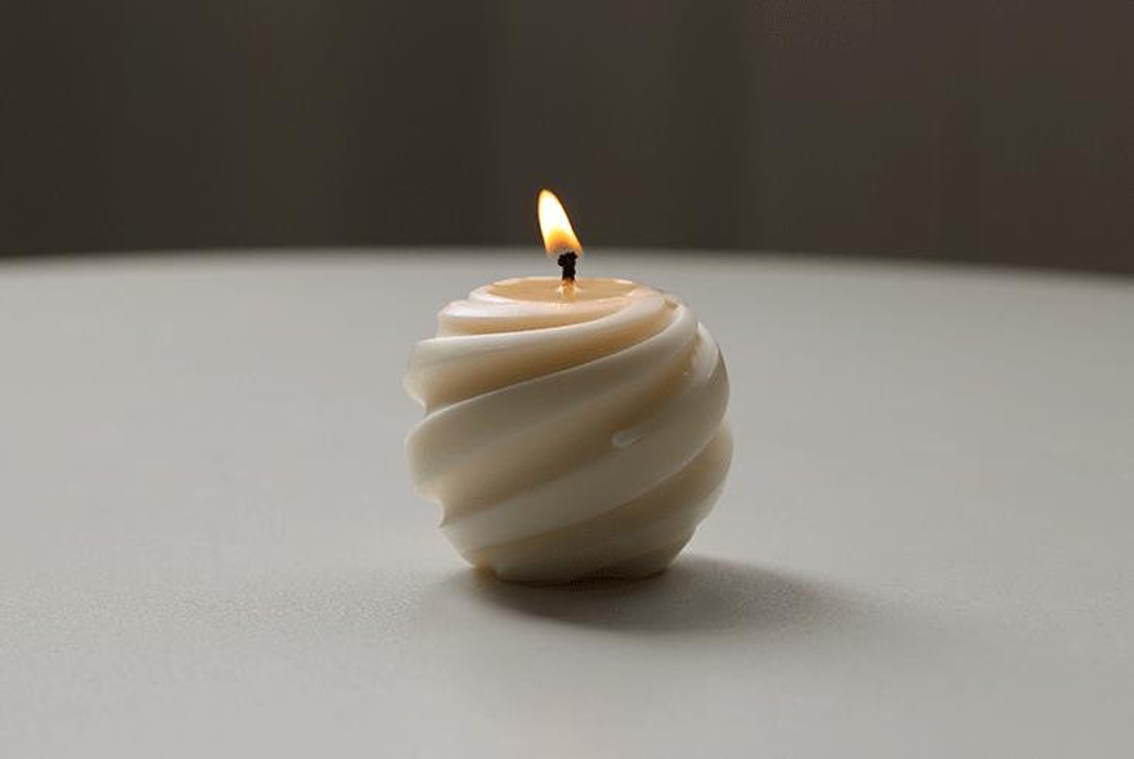 Large and small sizes Spiral Ball Candle MoldSpiral Etsy