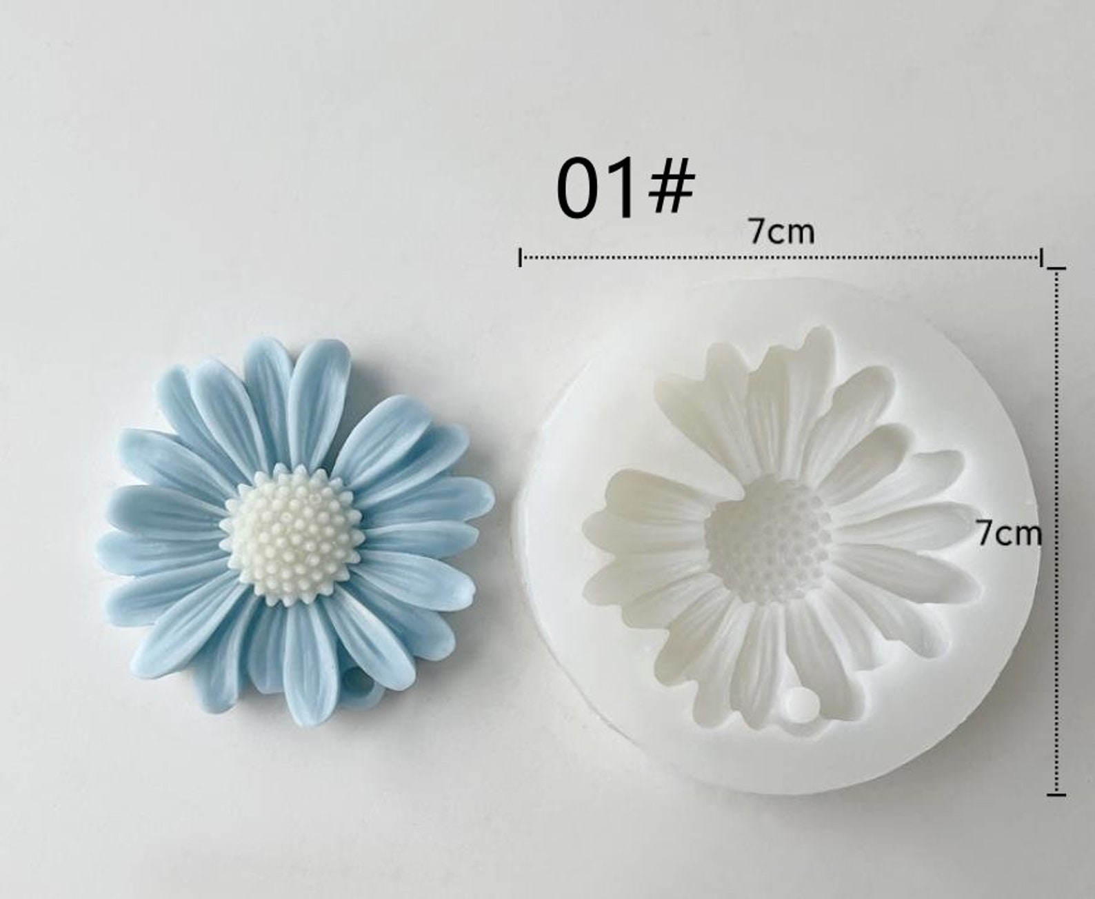 Chrysanthemum Fondant Silicone Mold Daisy Flower Candle Soap Mold Chocolate Candy Cake Sugarcraft Mould Resin Clay Baking Pastry Tools
