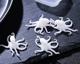 3Dタコモデルフィラー - シリコンモールド用ミニタコモデル - エポキシ樹脂モールド用充填材 - タコマイクロランドスケープデコレーションフィラー