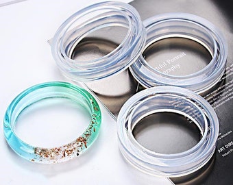 Stampi per braccialetti in silicone di grandi dimensioni - Stampo per braccialetti altamente trasparenti - Stampo per gioielli in resina - Stampo per braccialetti in silicone - Stampo per braccialetti in resina