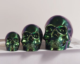 Schädel Kopf Harz Form-3D Schädel Silikonform-Kristall Schädel Schlüsselbund Form-Halloween Schädel Kerze Formen-Epoxidharz Kunst Form