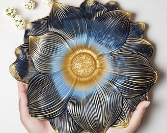 Lotus Flower Coaster Silicone Mold-large Lotus Tray Resin Mold